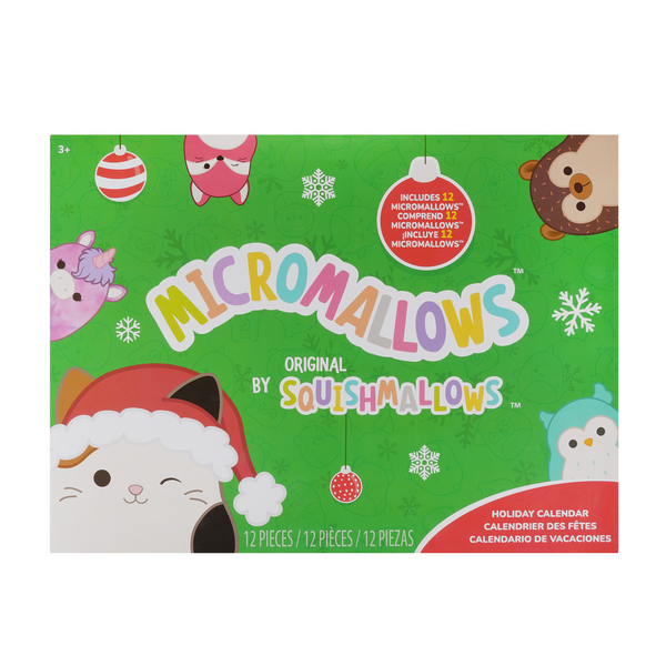 Squishmallows Original 12-Day Micromallows Advent Holiday Calendar