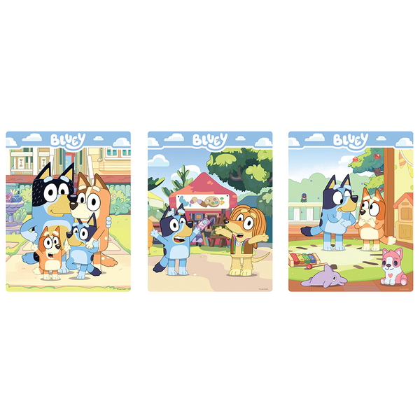 Bluey Frame Tray Puzzle 3-Pack