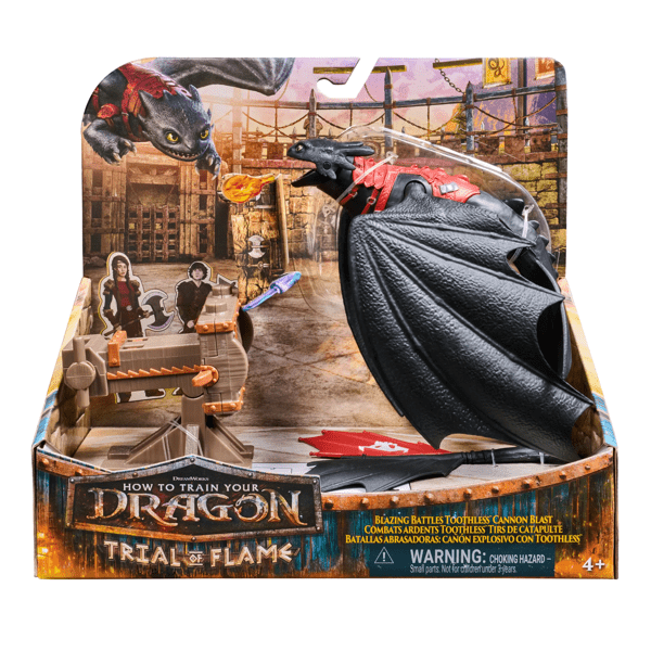 Dreamworks Dragons Blazing Battles Toothless Cannon Blast Playset
