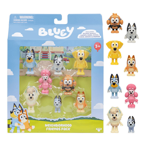 Bluey Neighbourhood Friends 8 Pack