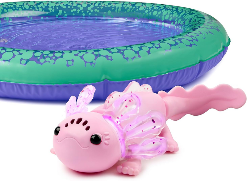 Fingerlings Interactive Baby Axolotl with Inflatable Pool