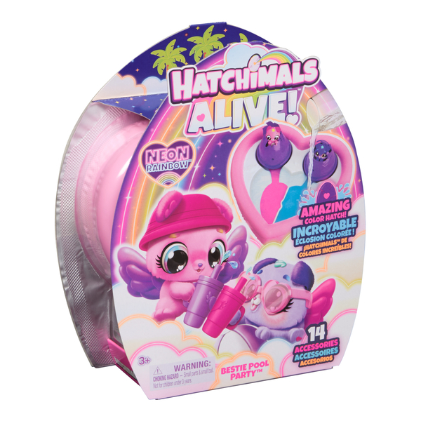 Hatchimals Alive Neon Bestie Pool Party