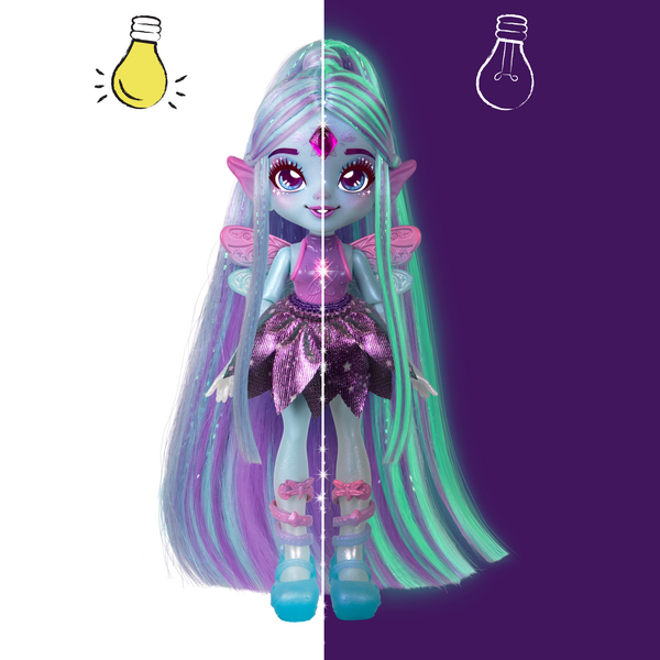 Magic Mixies Pixlings S2 Galaxy Hair Doll Single Pack