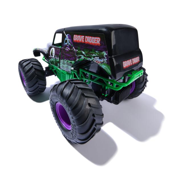 Monster Jam Smash & Bash Grave Digger RC Vehicle,