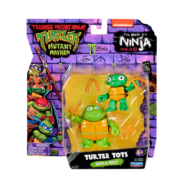 Teenage Mutant Ninja Turtles: Mutant Mayhem Toddler Turtles in Training Figure 2 Pack