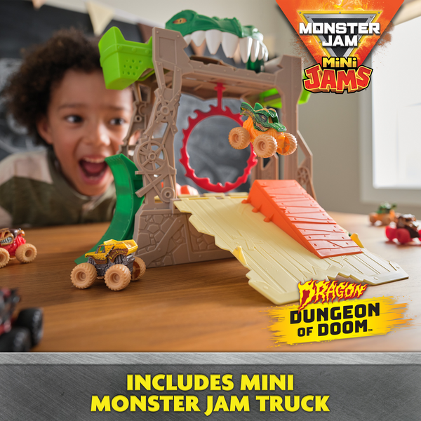 Monster Jam Mini Dragon Dungeon of Doom Playset