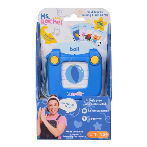 Ms. Rachel Official First Words Talking Flash Cards with Electronic Reader