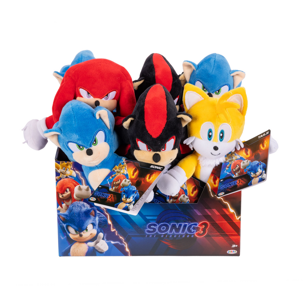 Sonic The Hedgehog 3 Movie 9-inch Plush Assorted