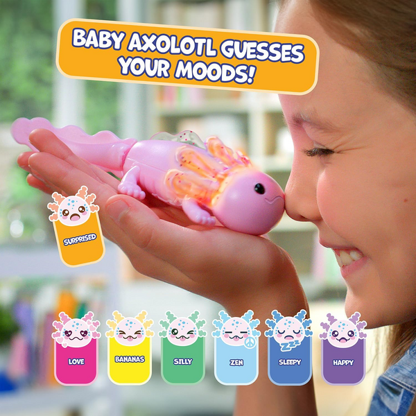 Fingerlings Interactive Baby Axolotl with Inflatable Pool