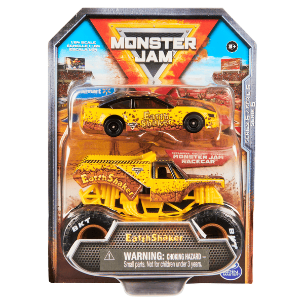 Monster Jam 1:64 Truck and Race Car
