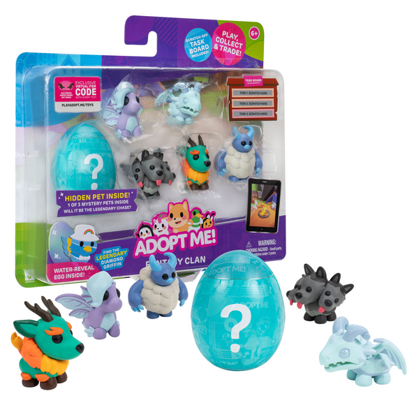 Adopt Me! Pets Multipack Animal Life - Hidden Pet - Top Online  Game, Exclusive Virtual Item Code Included - Fun Collectible Toys for Kids  Featuring Your Favorite Pets, Ages 6+ : Toys & Games