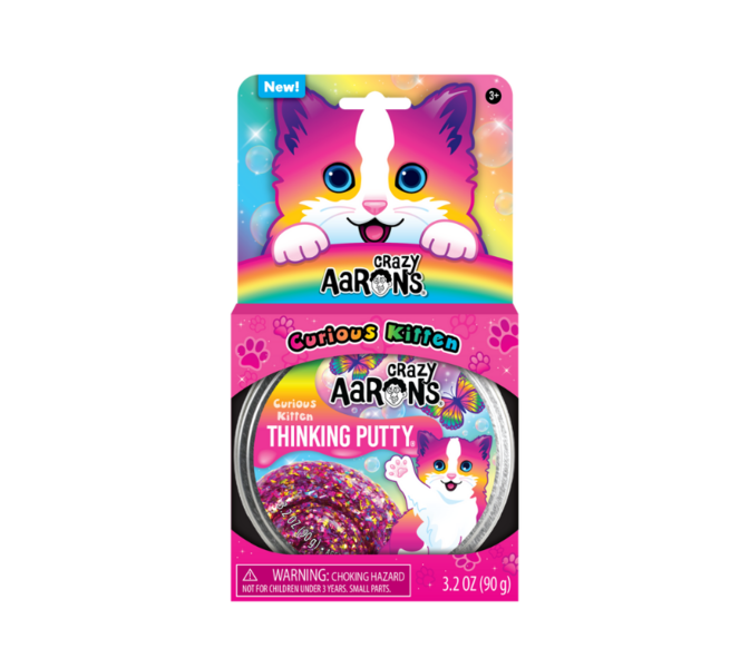 Crazy Aarons Putty Pets Curious Kitten Trendsetters