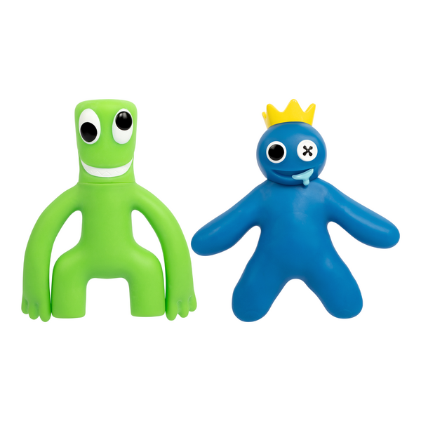 Heroes of Goo Jit Zu Goo Rainbow Friends Blue and Green Squishy