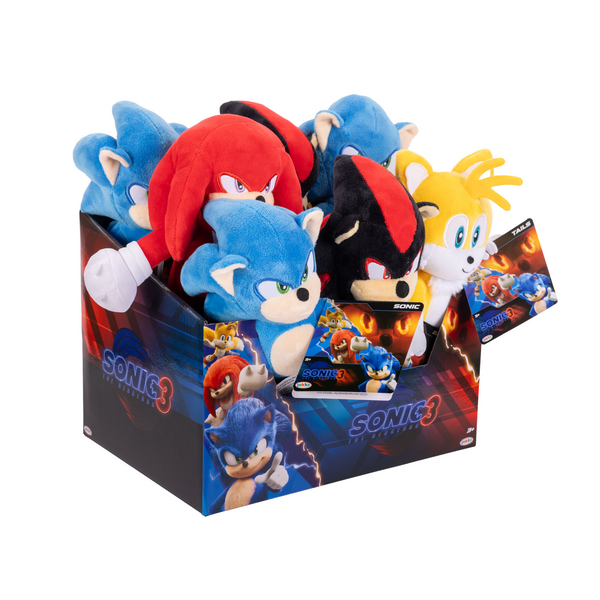 Sonic The Hedgehog 3 Movie 9-inch Plush Assorted