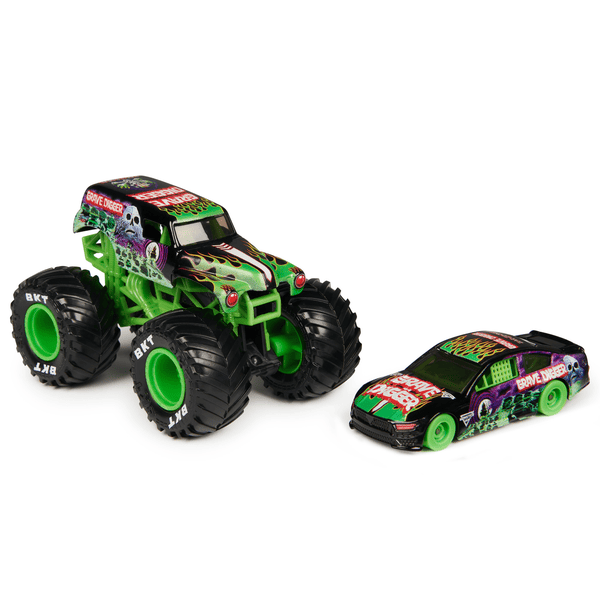 Monster Jam 1:64 Truck and Race Car