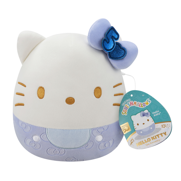 Squishmallows Original Sanrio 8-Inch 50th Anniversary Embossed Hello Kitty Assorted