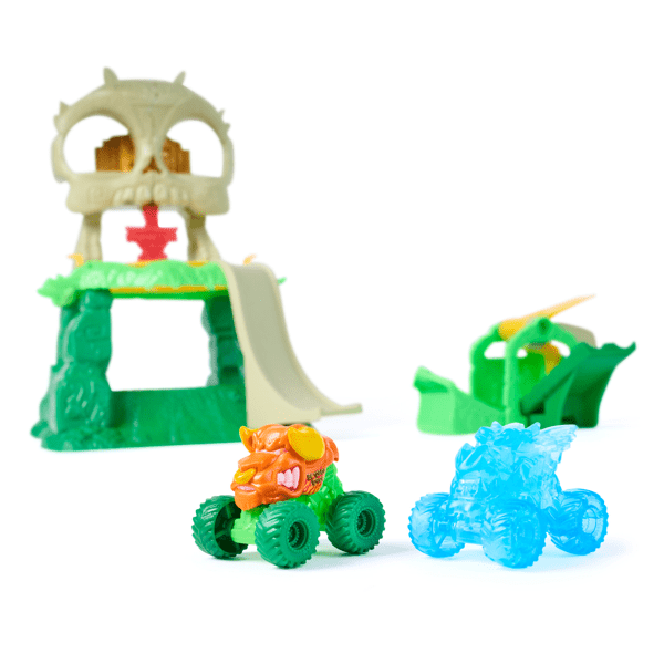 Monster Jam Mini Jams Crash & Crumble Skull Escape Playset