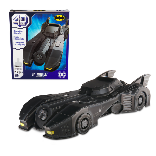 4D Build DC Batman Retro Batmobile 3D Puzzle Model