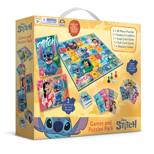 Disney Stitch Games & Puzzles Multipack