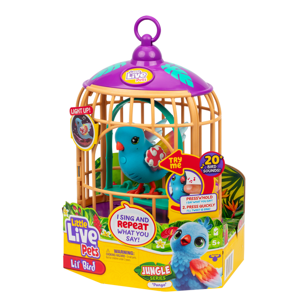 Little Live Pets Lil’ Bird Bird & Cage Pango