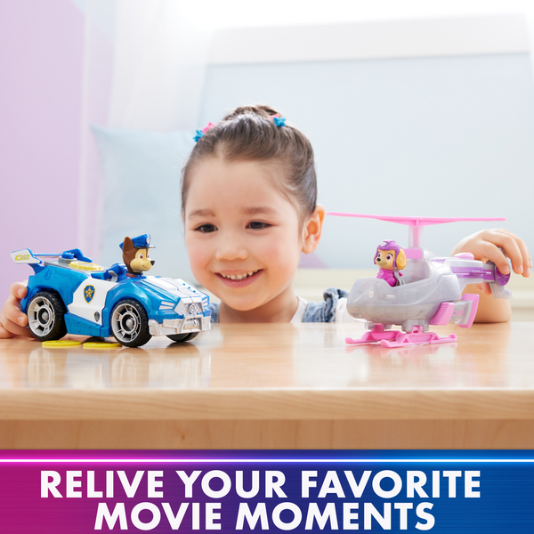 PAW Patrol: The Mighty Movie Chase & Skye Transforming Vehicle Set