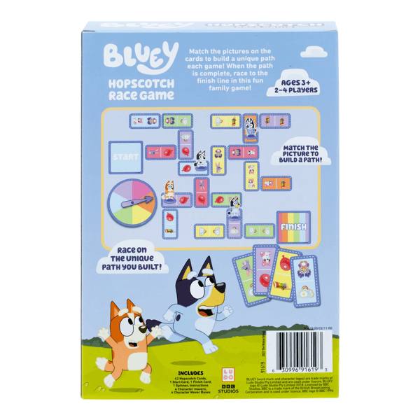 Bluey’s Hopscotch Race Card Game