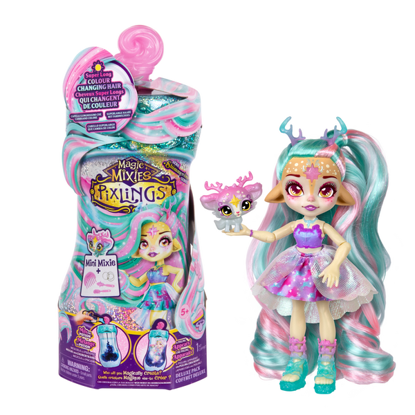 Magic Mixies Pixlings Galaxy Hair Doll Deerlee