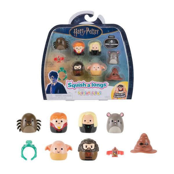 Squish-a-longs “Harry Potter” Mini-Squish + Accessory 6-Pack Assorted