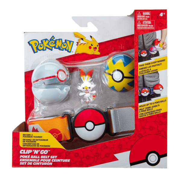 Pokémon&nbsp;Clip N Go Poké&nbsp;Ball Belt Set Asst