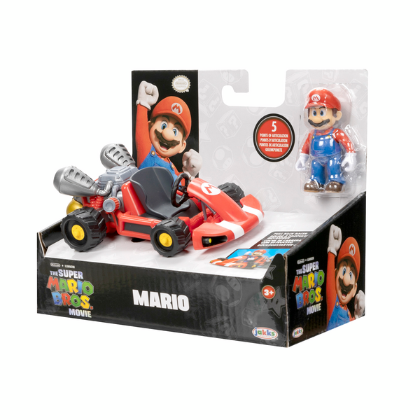 Super Mario Movie 6.35cm  Figure with Kart
