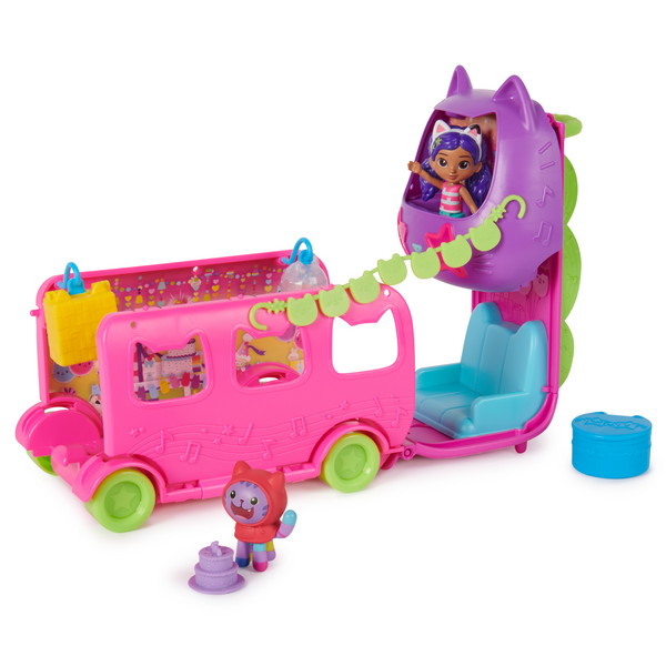 Gabby’s Dollhouse Purrfect Party Bus Playset