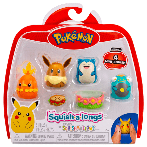 Squish-a-longs Pokémon Mini-Squish 4-Pack