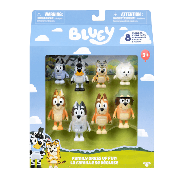 Bluey Family Dress Up Fun 8 Pack